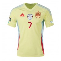 Španielsko Alvaro Morata #7 Vonkajší futbalový dres ME 2024 Krátky Rukáv
